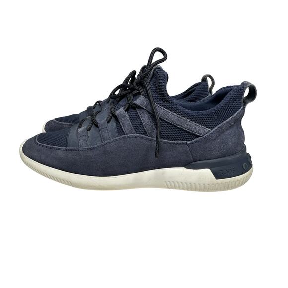 TOD\'S No Code Blue Suede Leather Men Athletic Shoe Slip On Sneaker UK 8 / US 9.5 main image 14